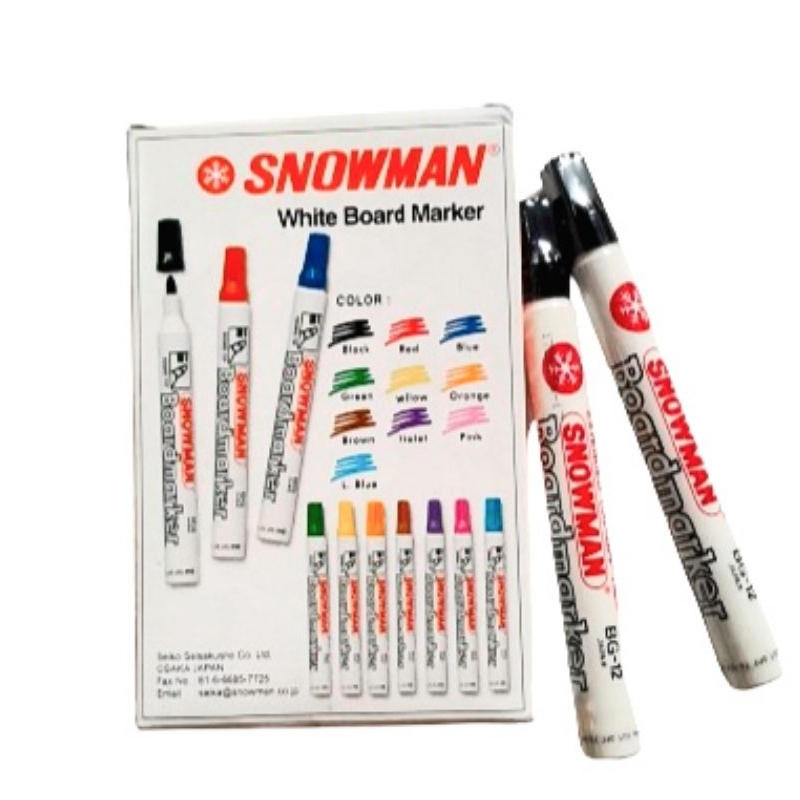 

Snowman White Board Marker BG 12
