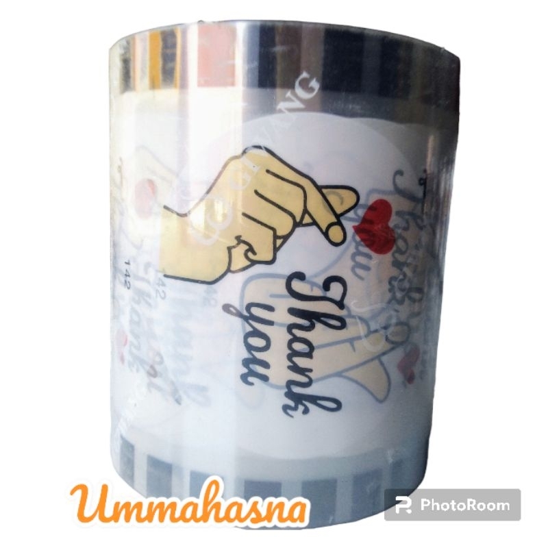 PLASTIK CUP SEALLER LID CUP SEALER THANK YOU BESAR