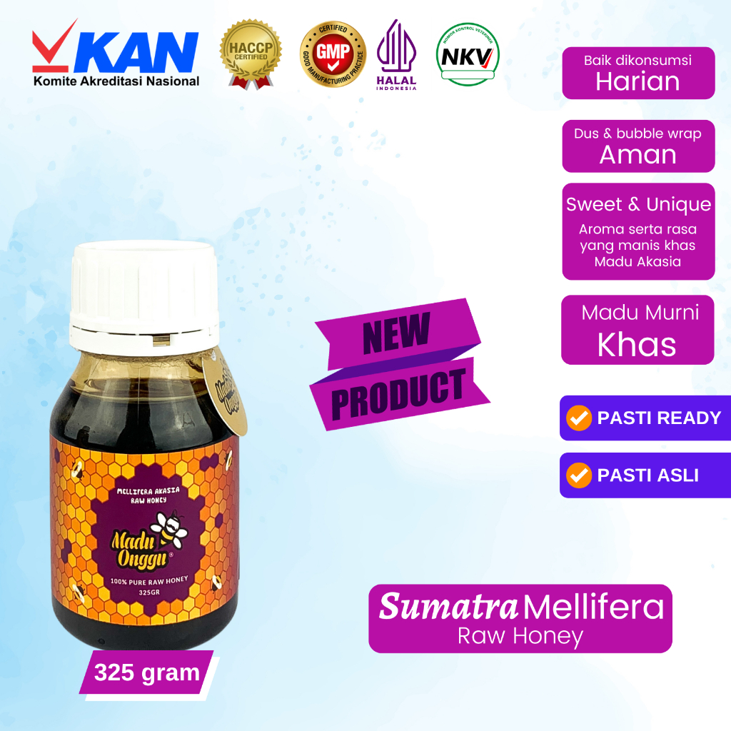 

MADU ONGGU - Sumatera Mellifera Raw Honey 325 gram (Madu Asli Bukan Sirupan)
