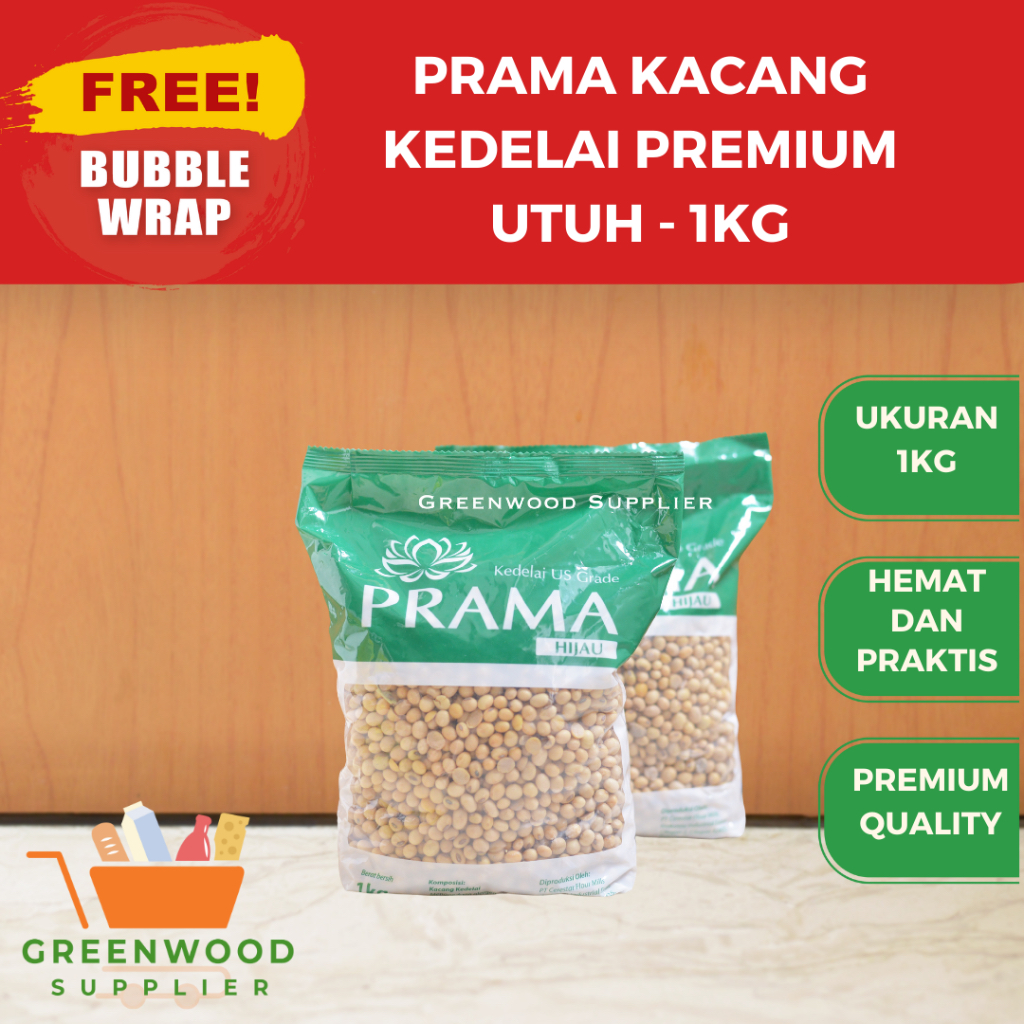 

Prama Kacang Kedelai USA Grade - 1 KG [High Quality]