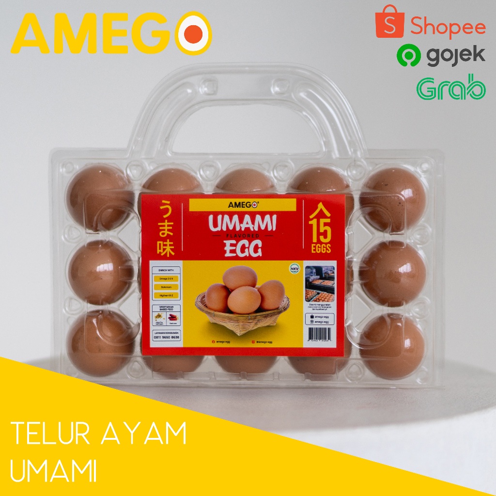 

Telur Ayam Umami Omega per 15 pcs