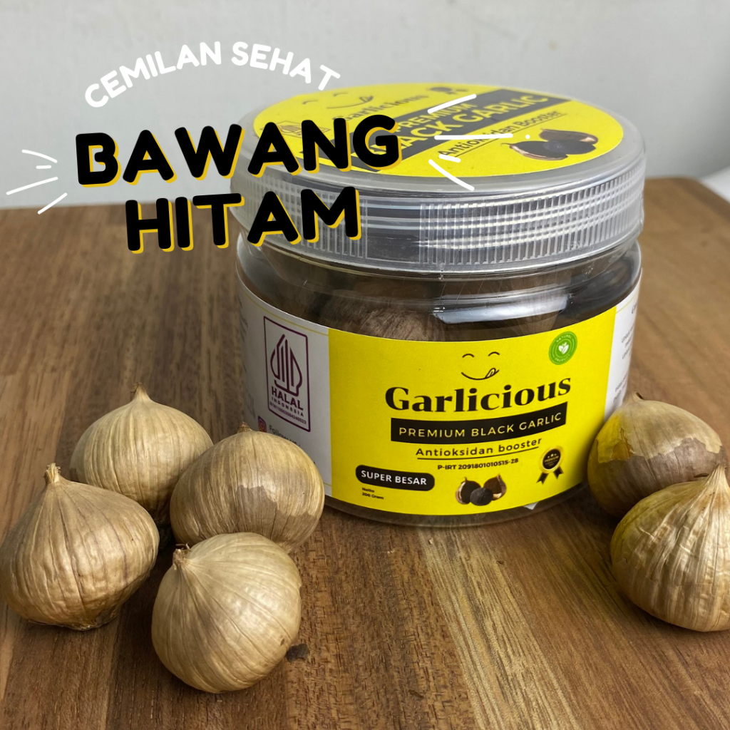 Black Garlic Bawang Hitam Tunggal 30+ butir |BAWANG HITAM LANANG | BLACK GARLIC TUNGGAL | BAWANG PUT