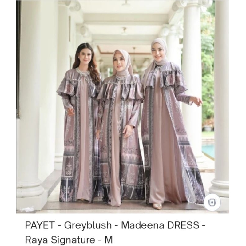 Madeena dress Greyblush M by vanilla raya Signature