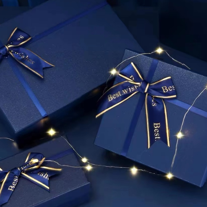 

[REALPICT] Kotak Hadiah Navy / Cocok Untuk Kado Hampers Hadiah / Gift Box Kualitas Premium