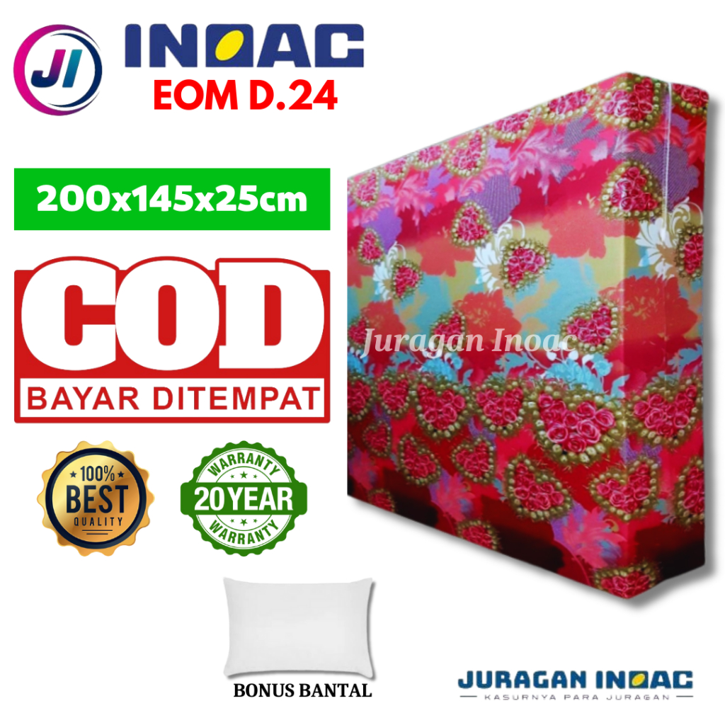 [200x145x25] Kasur Busa Inoac Asli No 3 Tebal 25 cm Garansi 20 Tahun Murah - Juragan Inoac