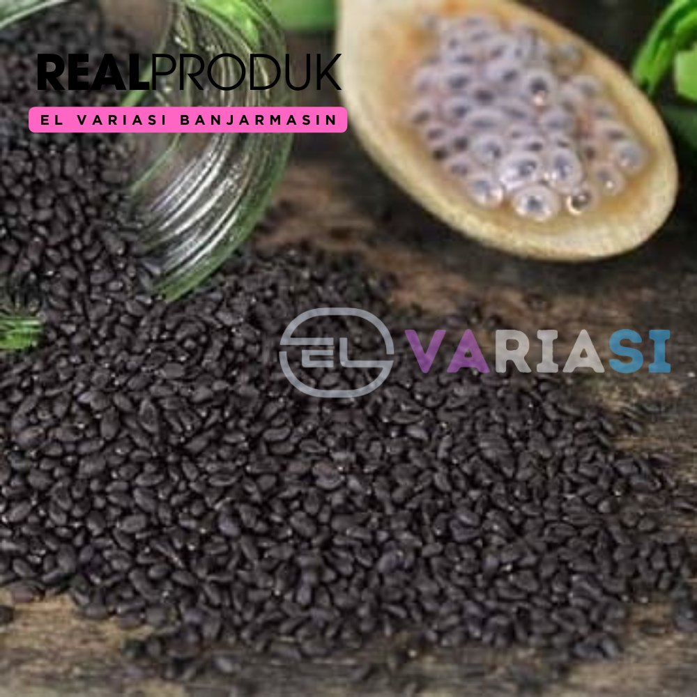 

50g || Selasih / basil seed kualitas bagus / Biji Selasih Super By. EL Variasi