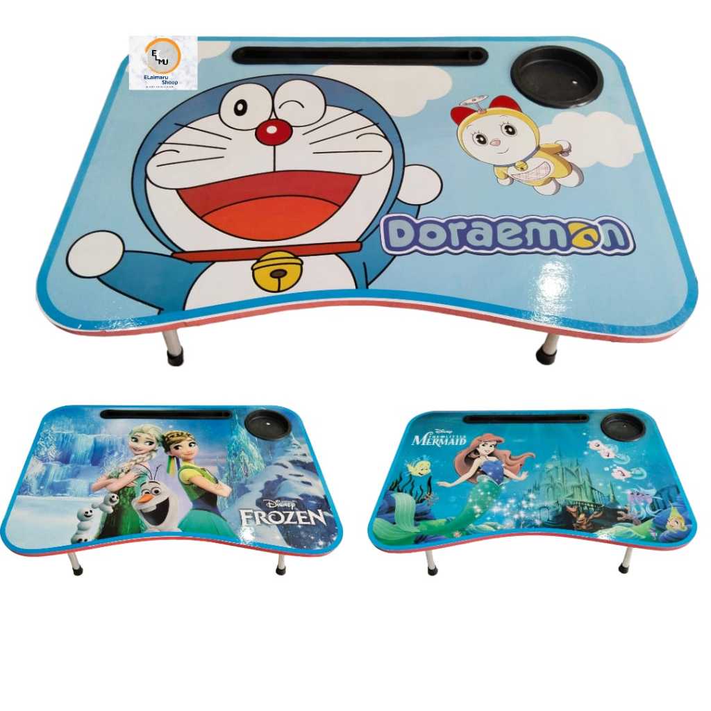 Meja Belajar Kayu Lipat Karakter