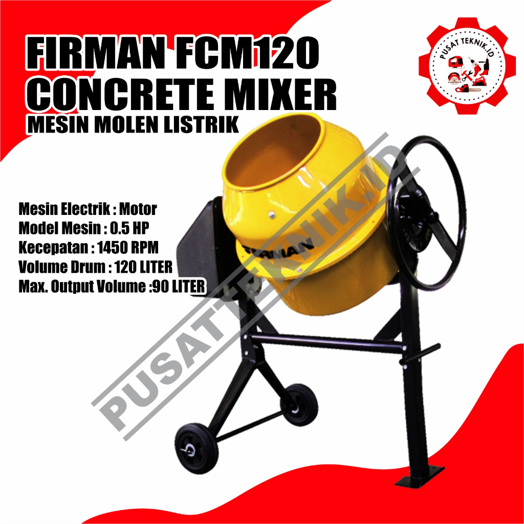 MESIN MOLEN FIRMAN FCM 120 MIXER PENGADUK SEMEN FIRMAN