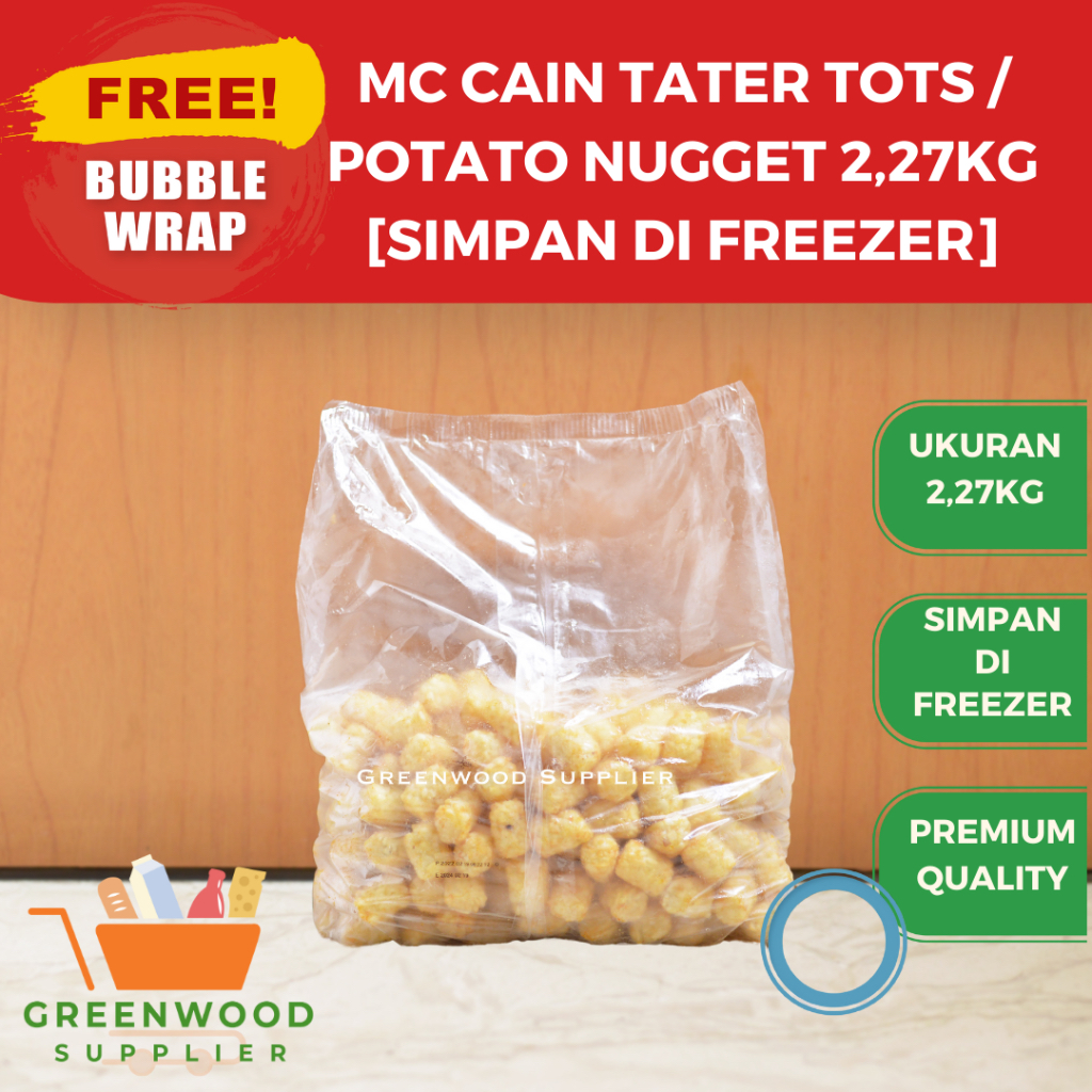 

McCain Tater Tots / Potato Nugget / Pom Pom - 2,27 KG [PREMIUM]