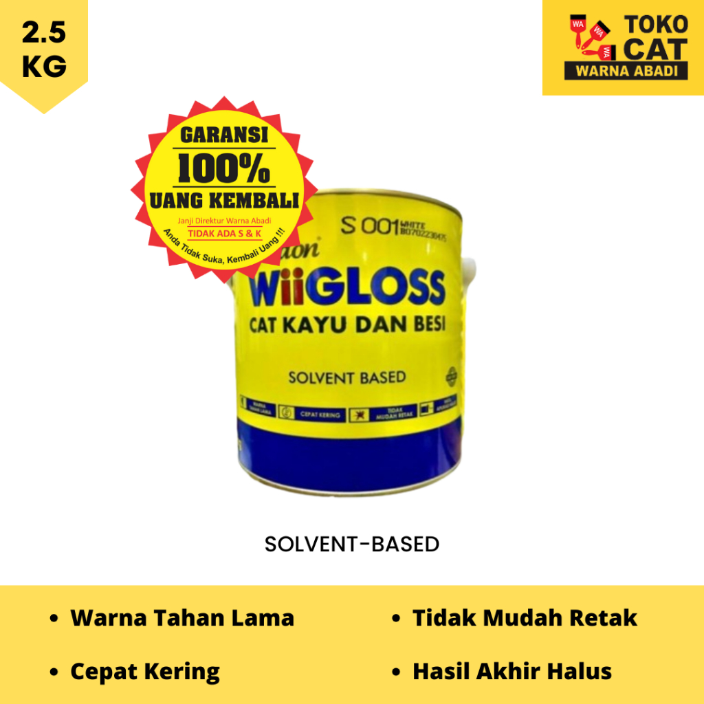 Cat Kayu Besi Wiigloss 2.5 kg