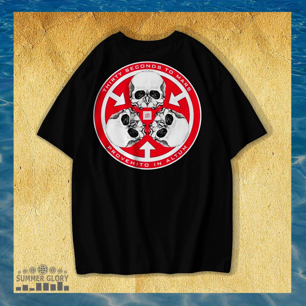 30 SECOND TO MARS T-SHIRT / KAOS BAND 30 SECOND TO MARS