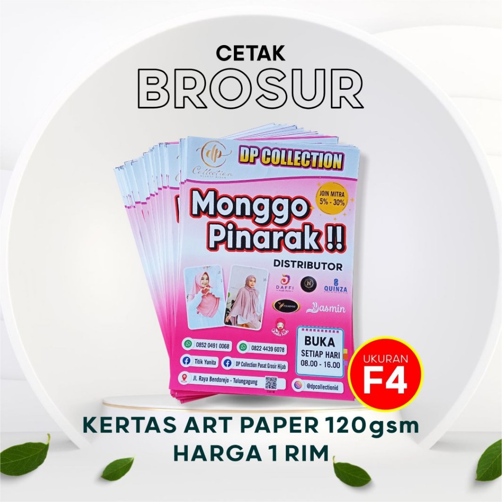 

Cetak Brosur Ukuran F4 Art Paper 120 gsm
