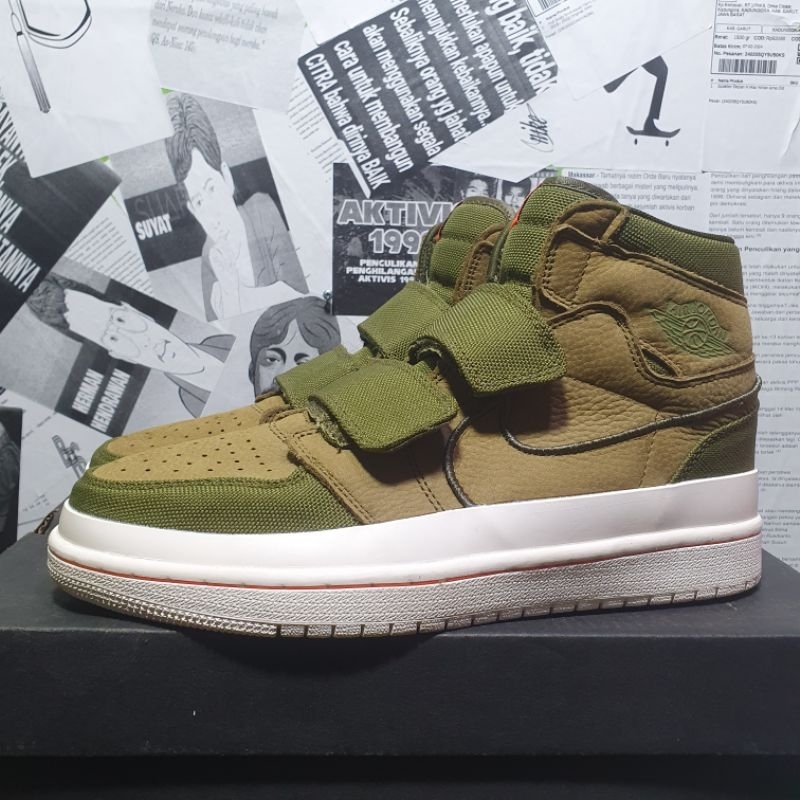 Nike Air Jordan Aj 1 High Double Strap Olive AQ7924-305