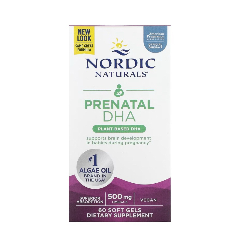 Nordic Naturals Prenatal DHA 500 mg 60 Softgels