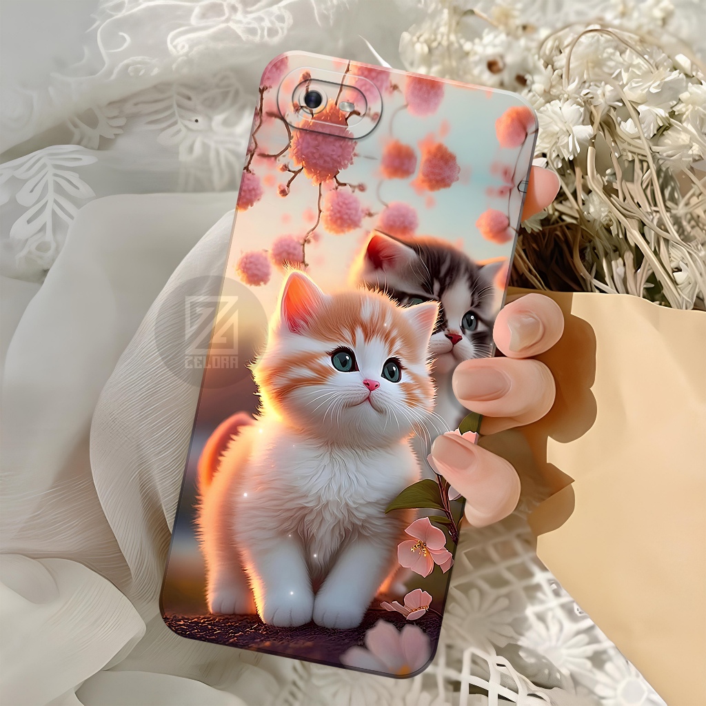 Case OPPO A1K Tebaru - Zelora - Fashion Case Kucing - Softcase OPPO A1K - Pro Camera - Casing OPPO A