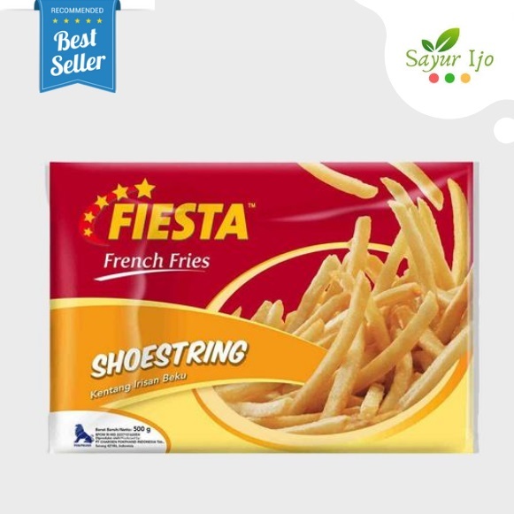 

Fiesta French Fries Shoestring 500 Gram / Pack Fresh Frozen Potato Kentang Beku Premium