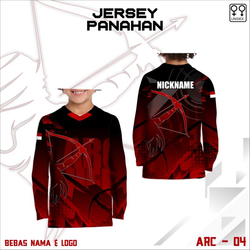 jersey panahan kaos olahraga panahan anak baju panahan arc lengan panjang free custom