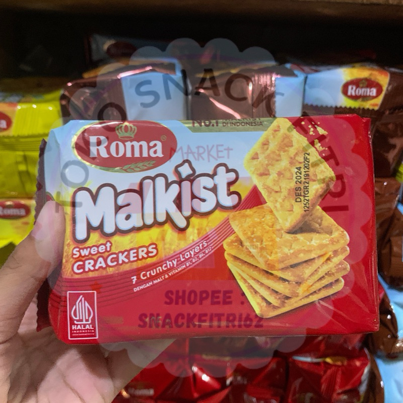 

ROMA MALKIST SWEET CRACKERS KOTAK 105 GRAM