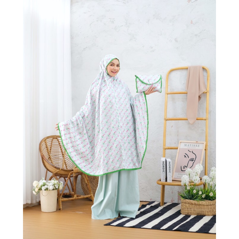 mukena katun jepang ori premium jumbo zlassica 1332