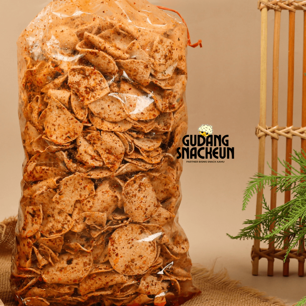 

BASRENG BULAT KOIN 500 GR KRIPIK BASRENG PEDAS DAUN JERUK