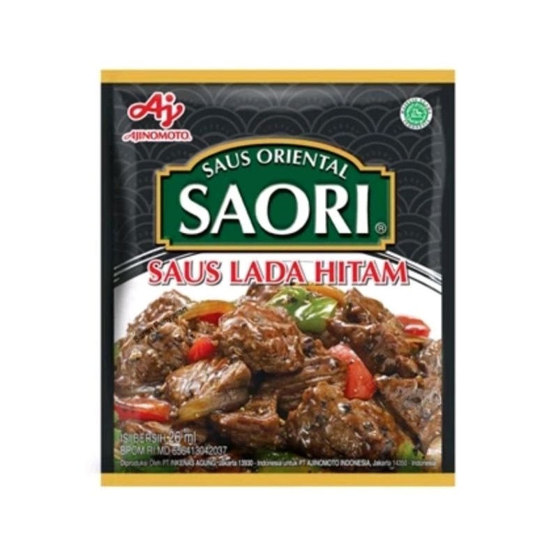 

saori saus lada hitam kemasan/sachet