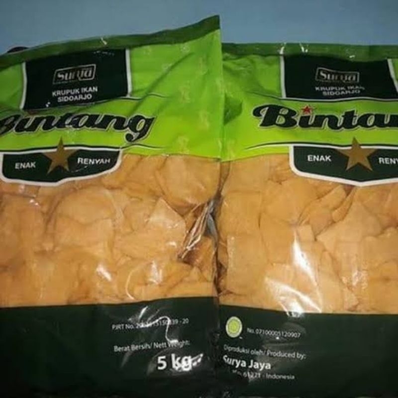 Kerupuk udang cap bintang makan 5kg