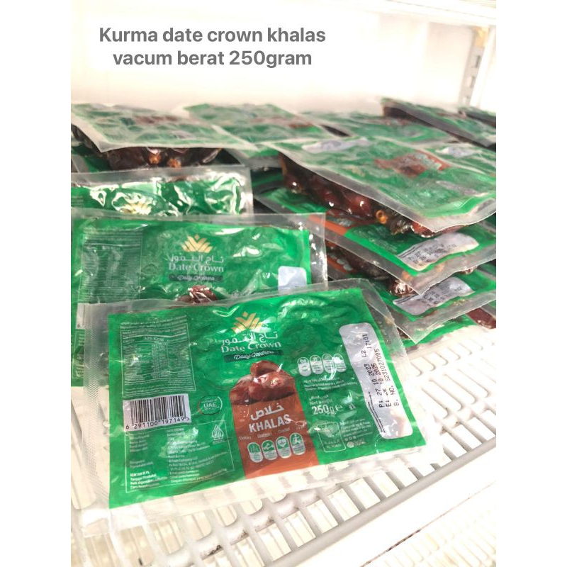 

Kurma Date Crown Khalas 250 gram Vacum Murah