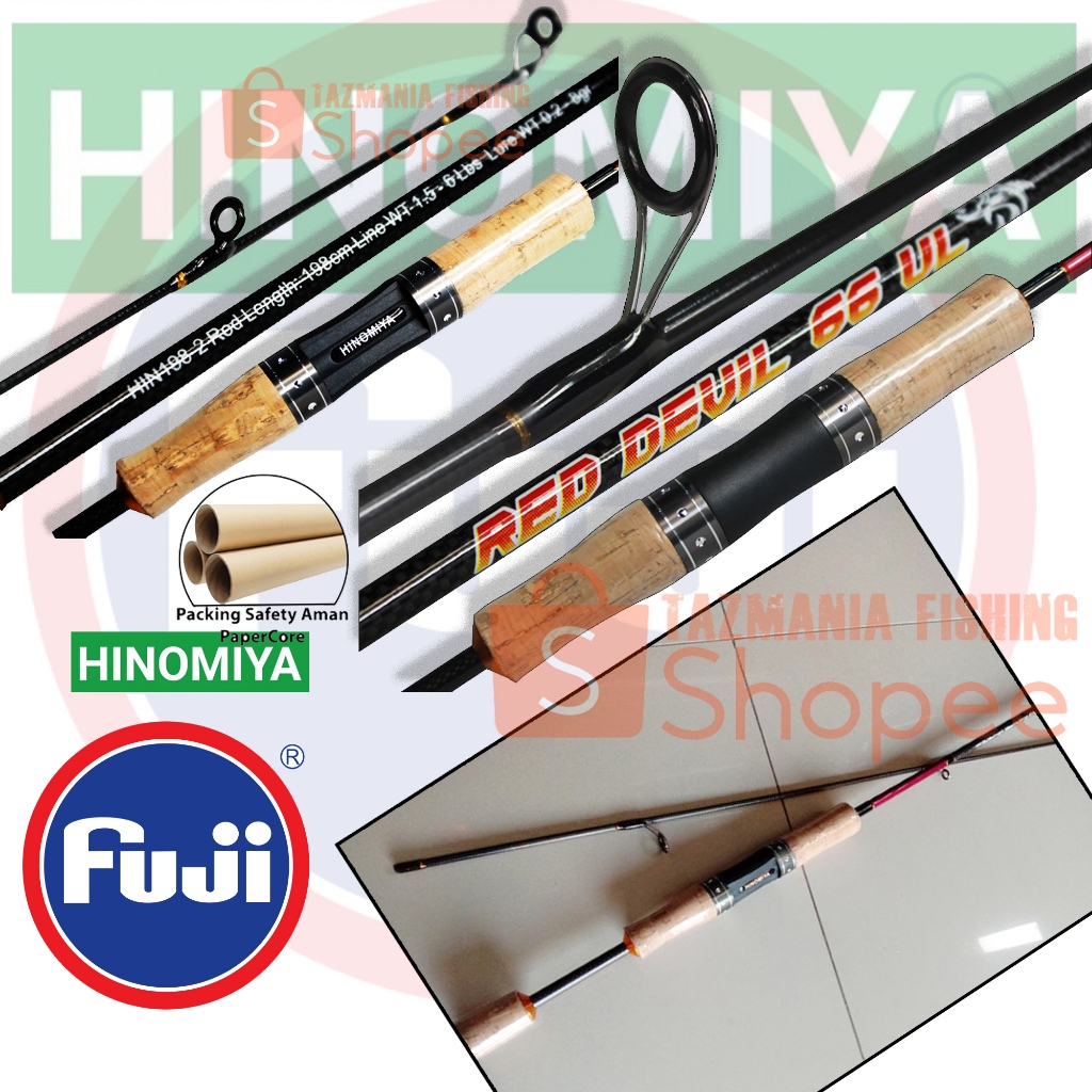 Joran HINOMIYA red devil 662 Ultra Light tpanjang 198cm