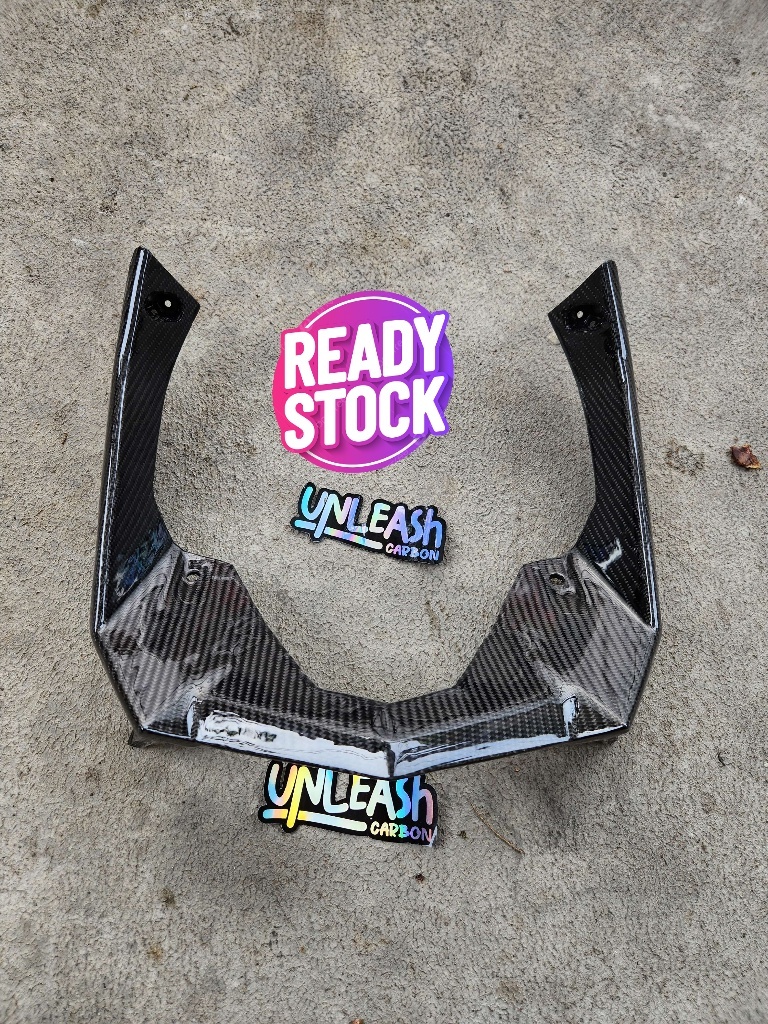 Garnish Front Lampu Vario 125 150 Led Old Carbon Kevlar