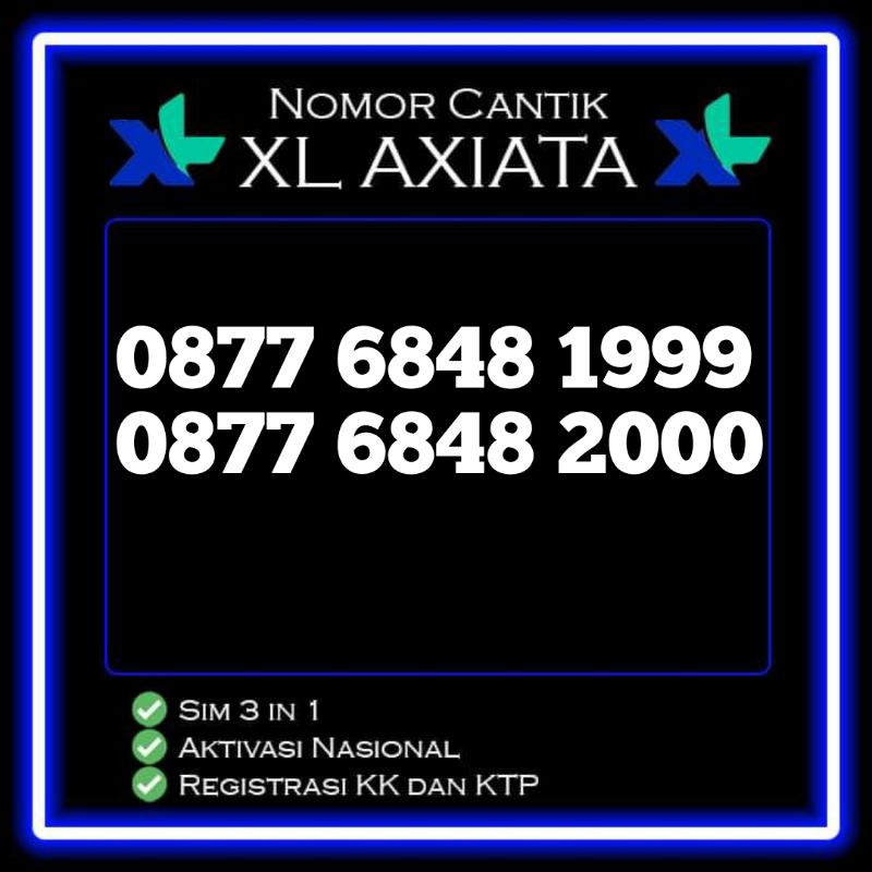 Nomor Cantik XL seri murah Seri Tahun