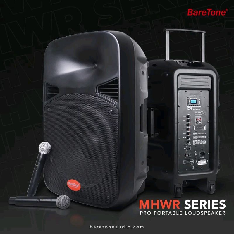 Speaker bluetooth BARETONE PORTABLE SPEAKER 12 INCH MAX12MHWR BLUETOOTH