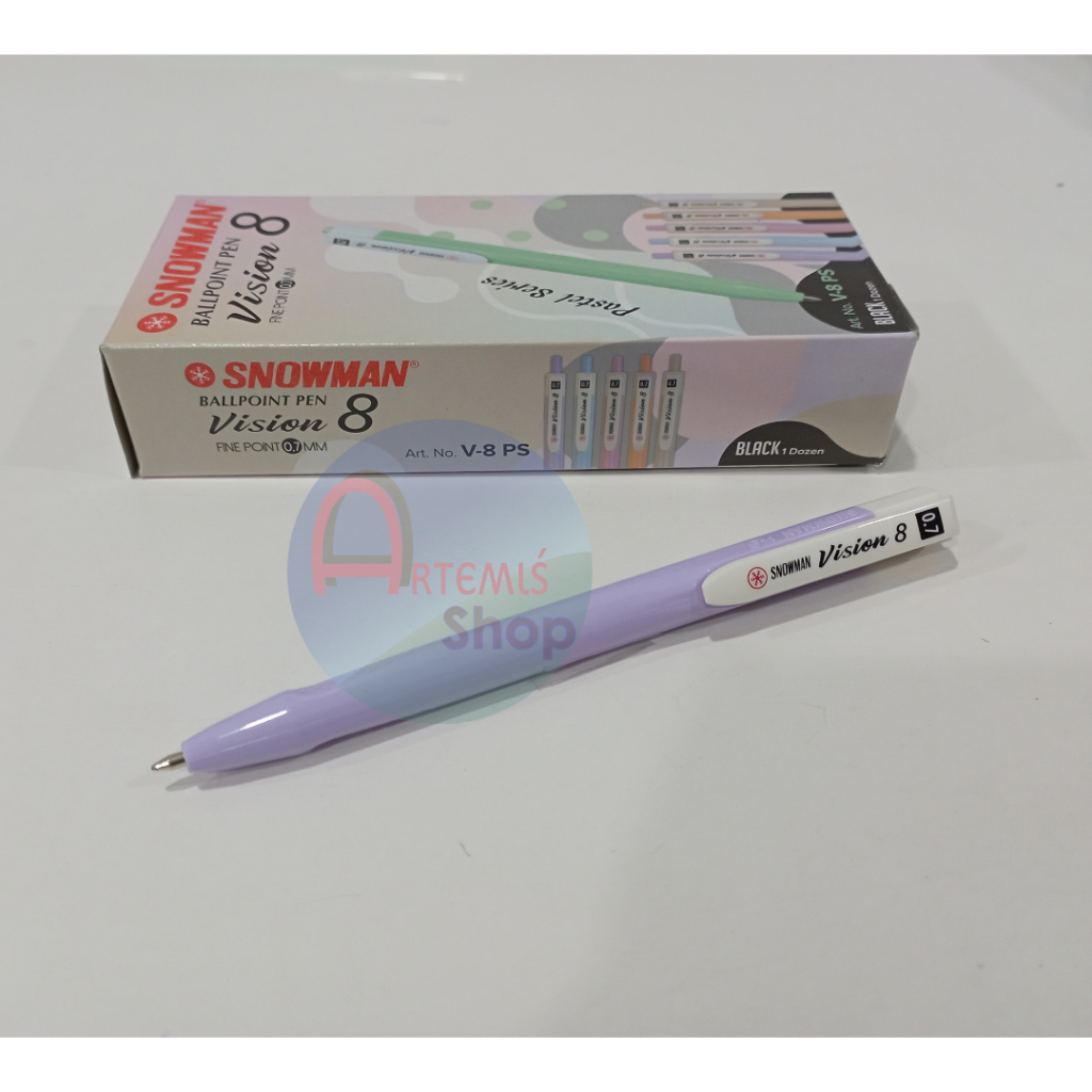 

Pulpen SNOWMAN V-8 PS Vision 8 Pastel Series 0.7 mm Satuan