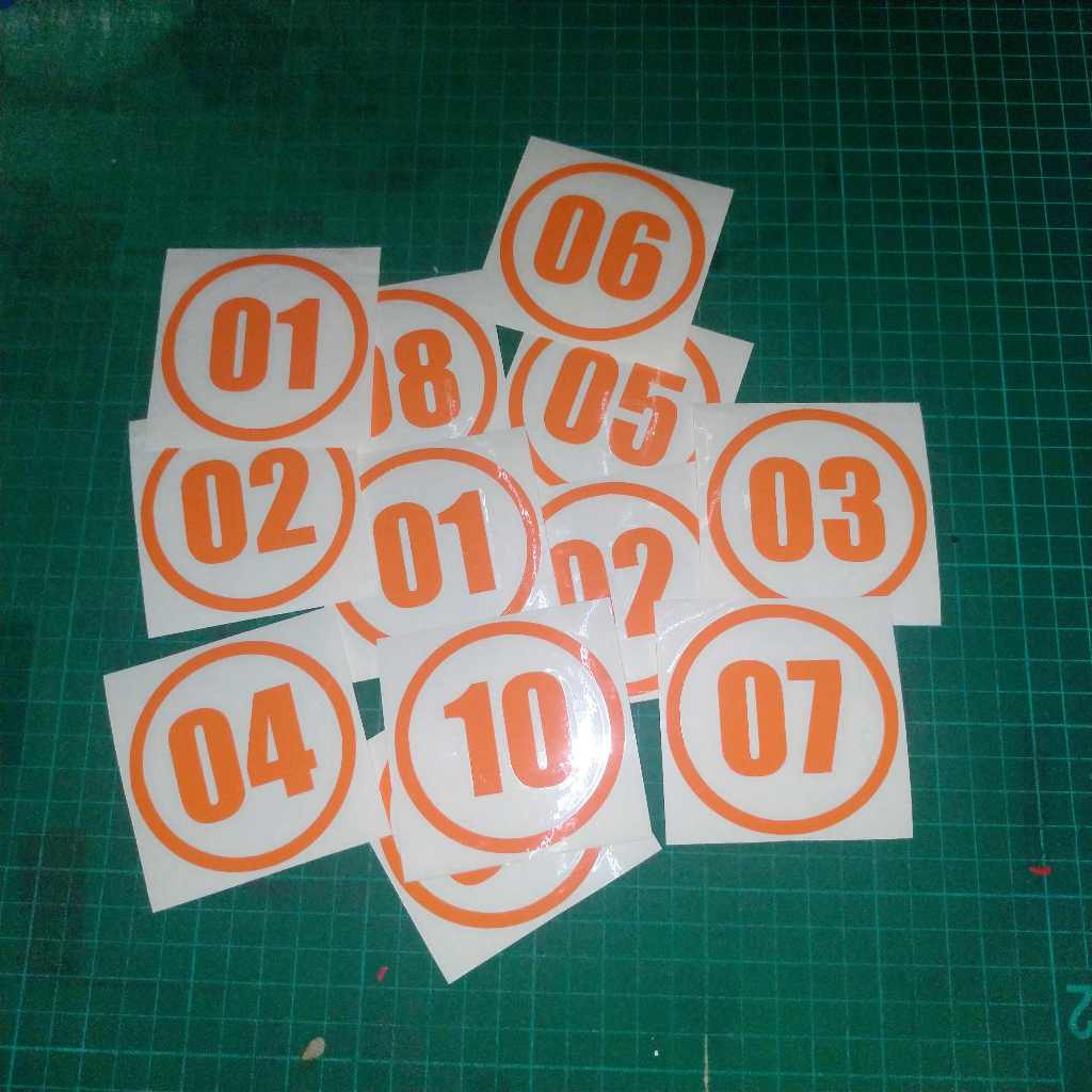 

STIKER ANGKA BULAT UK DIAMETER 16 CM BAHAN ORACAL