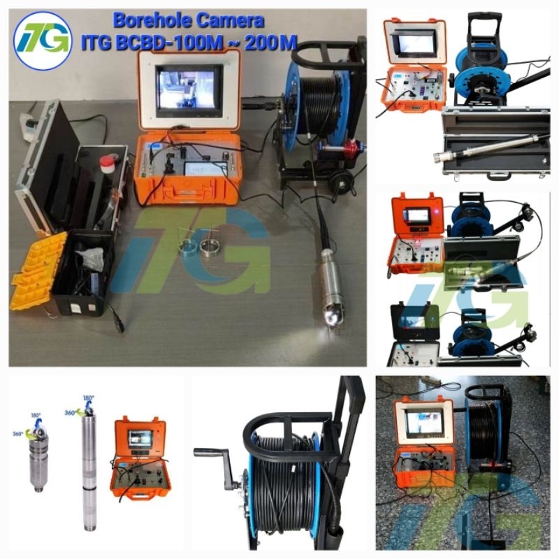Borehole Camera Borehole Kamera Borhole Camera Downhole Bore Hole Camera ITG BCBD-100M~200M