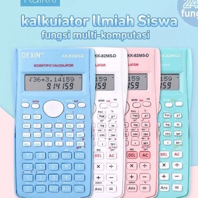 

55 COD Kalkulator Sekolah Scientific 82MS Colour Calculator Ujian Sin Cos Tan Function 24