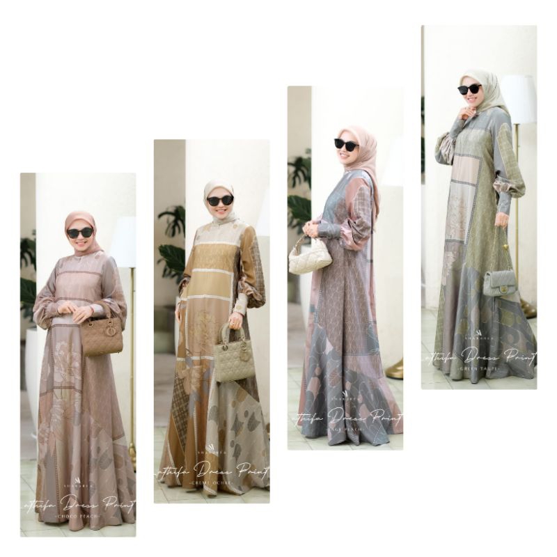 Lathifa Dress by Shararea / Lathifa Dress Print by Shararea / Shararea Terbaru/ Shararea 2024 /Shara