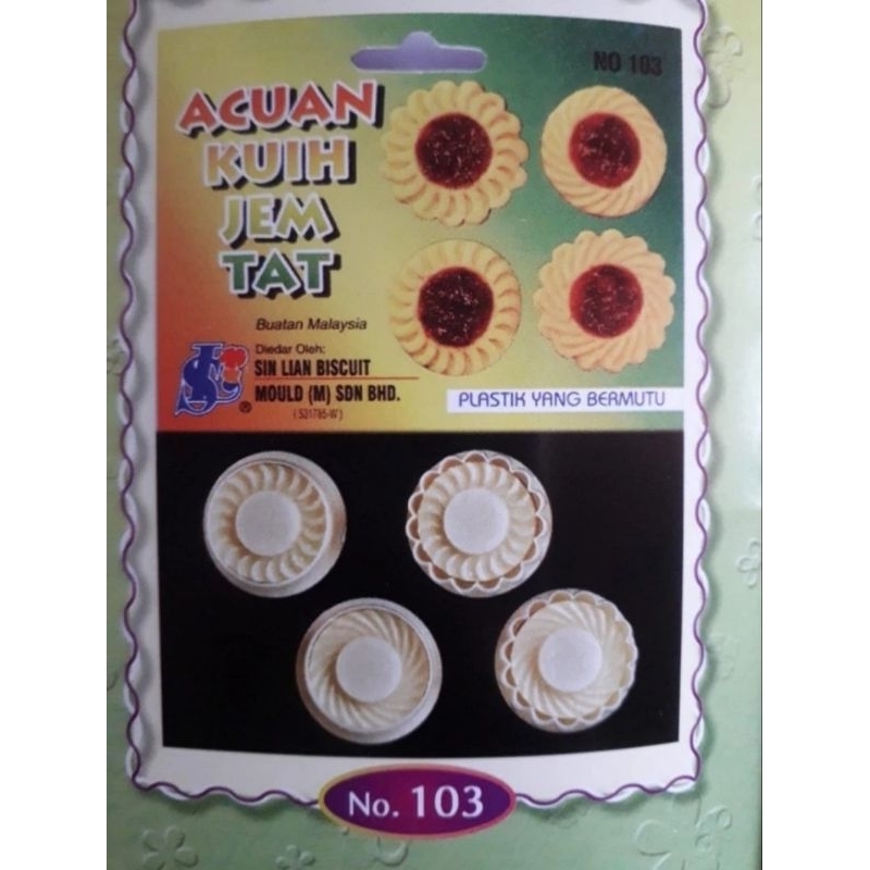 CETAKAN KUE KERING CETAKAN KUE JEM TAT 103 ACUAN KUE JAM TAT 103