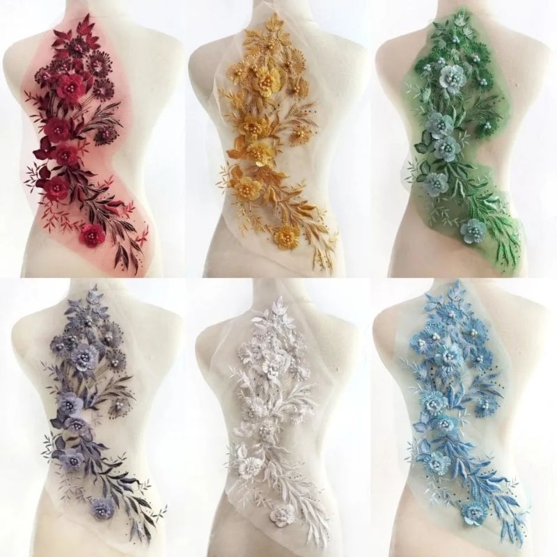 lace bordir 3d import, wedding lace