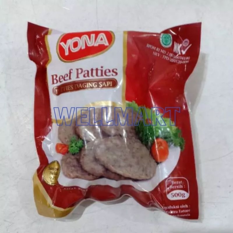 

Yona Beef Patties 500gr Patties Daging Sapi Halal