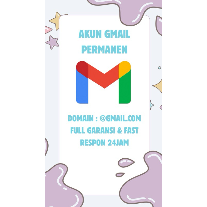 GMAIL FRESH PVA PERMANEN | FULL BERGARANSI | HIGH QUALITY ANTI KENONAKTIF | COCOK UNTUK OTP DAN EMAI