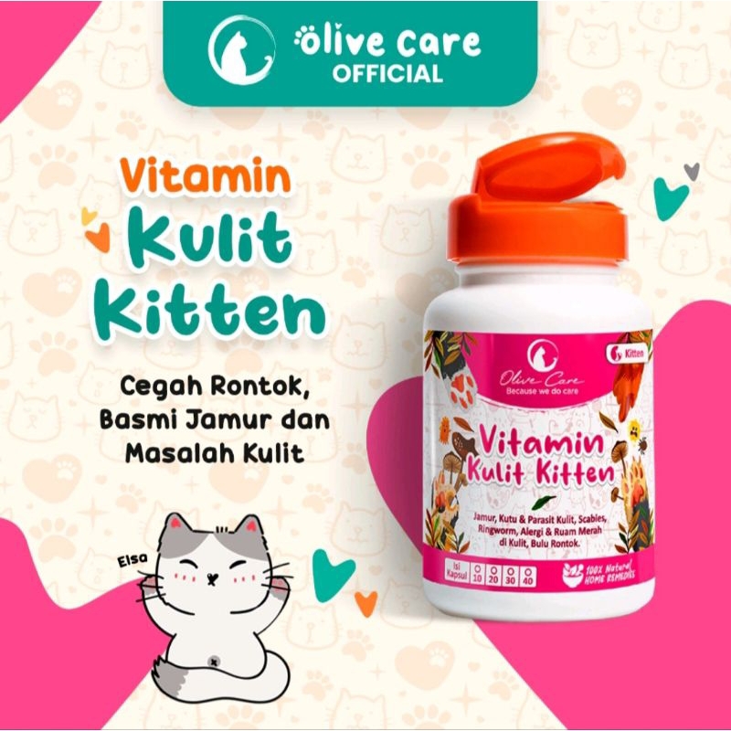 Olive Care Vitamin Kulit Kitten Anak Kucing