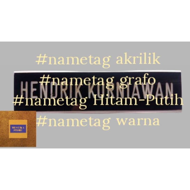 

Name tag akrilik grafo