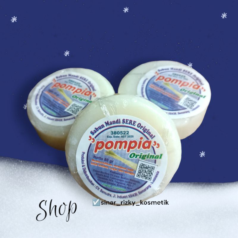 POMPIA ORIGINAL Sabun Mandi Sere - Sabun Pompia Bulat