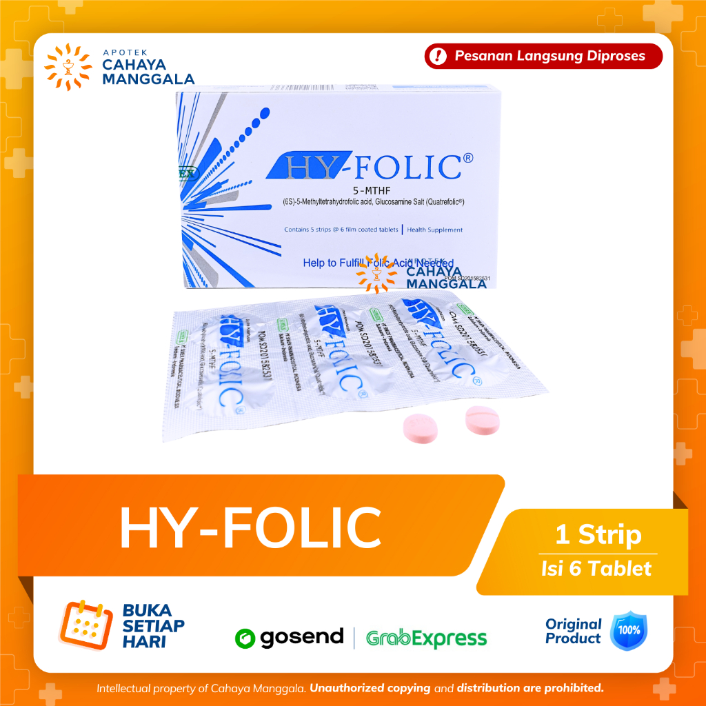 HY-FOLIC ASAM FOLAT STRIP 6 TABLET