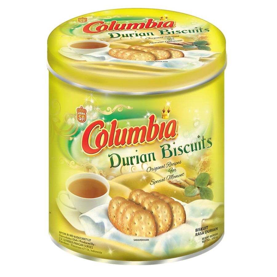 

Columbia Biskuit Durian Kaleng 300G