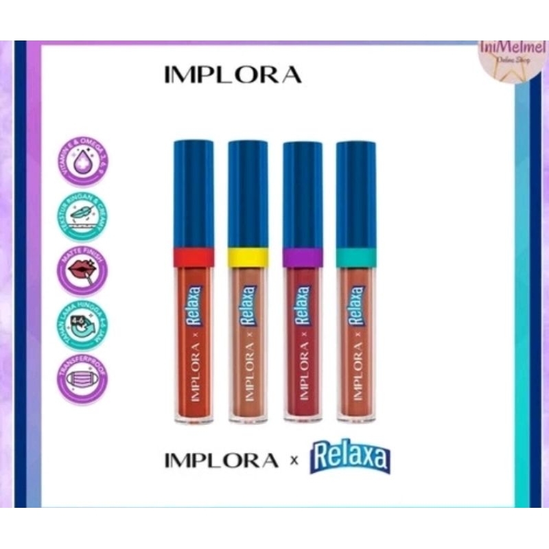 Implora X Relaxa Lipcream Matte Original BPOM