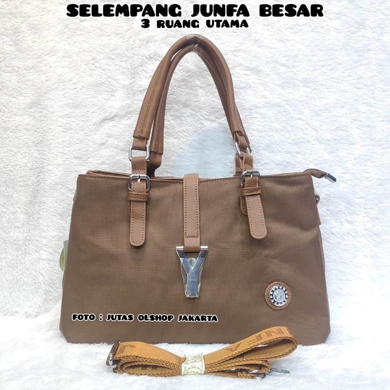TAS SELEMPANG JUNFA 3 RUANG 8159-96 BAHAN KANVAS