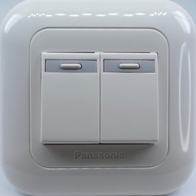 Re Saklar sakelar seri double 2 tombol lampu IB panasonic tanam