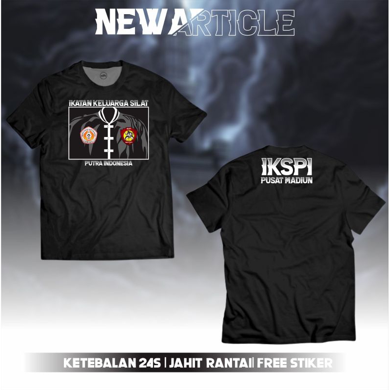 Kaos Distro Pencak Silat Ikatan Keluarga Silat Putra Indonesia IKSPI Pusat Madiun Sablon Dtf Premium