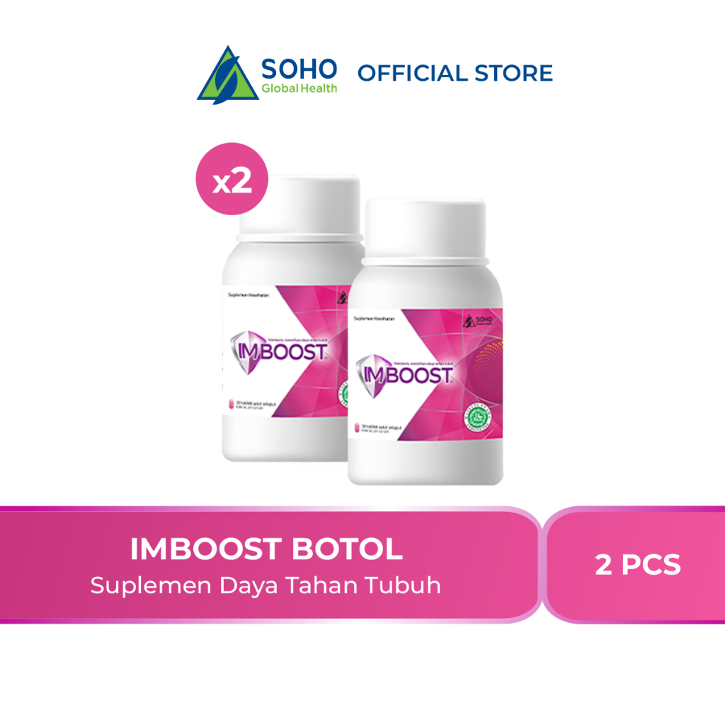 Imboost Original Suplemen Daya Tahan Tubuh @30 Tablet Paket Isi 2